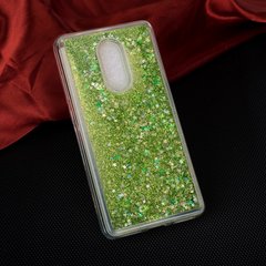 Чехол Glitter для Xiaomi Redmi 5 Plus (5.99") Бампер Жидкий блеск зеленый