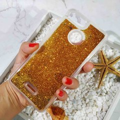 Чохол Glitter для Xiaomi Redmi 6 Бампер Рідкий блиск Золотий