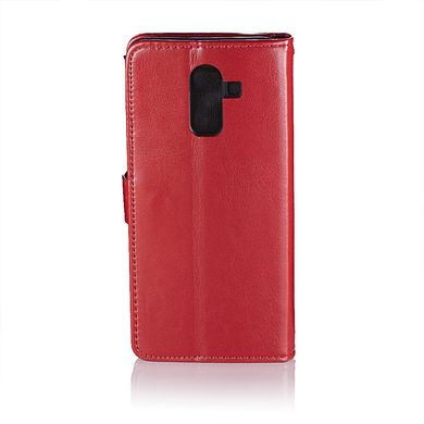 Чехол Idewei для Samsung Galaxy A6 Plus 2018 / A605 книжка кожа PU красный