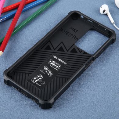 Чехол Military Shield для Xiaomi Redmi Note 12 5G бампер противоударный с подставкой Blue