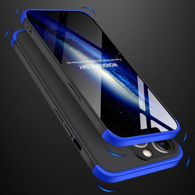 Чехол GKK 360 для Iphone 13 Pro Max Бампер противоударный Black-Blue