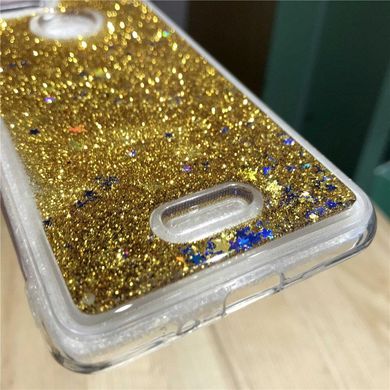 Чохол Glitter для Xiaomi Redmi 6 Бампер Рідкий блиск Золотий