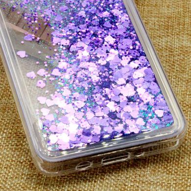 Чохол Glitter для Samsung Galaxy J7 Neo / J701F Бампер Рідкий блиск фіолетовий