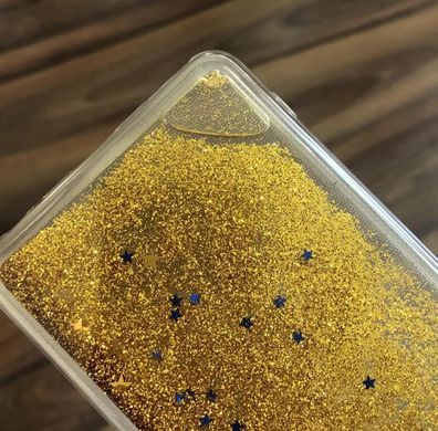 Чохол Glitter для Meizu M5 Note Бампер Рідкий блиск золотої УЦІНКА