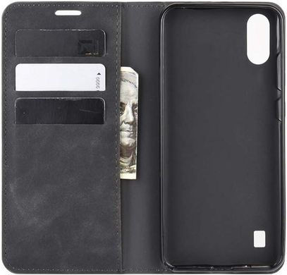 Чехол Taba Retro-Skin для ZTE Blade A7 2020 книжка кожа PU с визитницей черный