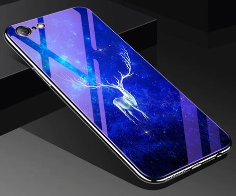 Чехол Glass-case для Iphone 6 / 6s бампер накладка Deer