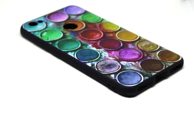 Чехол Print для Xiaomi Redmi Note 5A / Note 5а Pro / 5A Prime 3/32 силиконовый бампер черный Paints