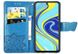 Чехол Butterfly для Xiaomi Redmi Note 9 Pro книжка кожа PU голубой