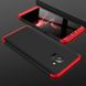 Чохол GKK 360 для Samsung A8 Plus / A730F бампер накладка Black-Red