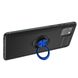 Чехол TPU Ring для Samsung Galaxy Note 10 Lite / N770 бампер противоударный с кольцом Black-Blue