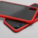 Чехол Matteframe для Iphone X бампер матовый противоударный Avenger Красный