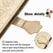 Чехол Embossed Cat and Dog для Xiaomi Redmi 10A книжка кожа PU с визитницей золотистый
