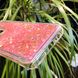 Чехол Glitter для OPPO A9 2020 бампер жидкий блеск Звезды розовый