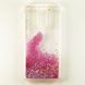 Чехол Glitter для Xiaomi Redmi 8A Бампер Жидкий блеск Звезды Розовый