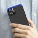 Чехол GKK 360 для Iphone 12 Pro Бампер оригинальный без выреза Black-Blue