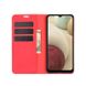 Чехол Taba Retro-Skin для Samsung Galaxy A12 2021 / A12 книжка кожа PU с визитницей красный
