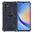 Чехол Shockproof Shield для Samsung Galaxy A35 5G / A356 бампер противоударный с подставкой Blue