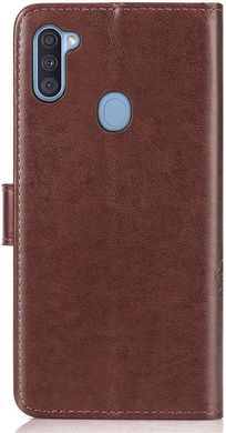 Чехол Clover для Samsung Galaxy M11 / M115 книжка кожа PU коричневый