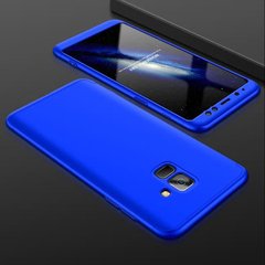 Чехол GKK 360 для Samsung A8 Plus / A730F бампер накладка Blue