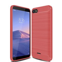 Чехол Carbon для Xiaomi Redmi 6A бампер Red