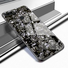 Чехол Marble для Huawei Y6 Prime 2018 бампер мраморный оригинальный Черный