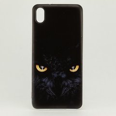 Чехол Print для Xiaomi Redmi 7A силиконовый бампер Owl Black