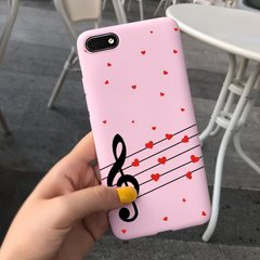 Чехол Style для Huawei Y5 2018 / Y5 Prime 2018 (5.45") Бампер силиконовый Розовый Notes
