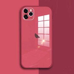 Чехол Color-Glass для Iphone 11 Pro бампер с защитой камер Red