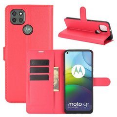 Чехол IETP для Motorola Moto G9 Power книжка кожа PU с визитницей красный