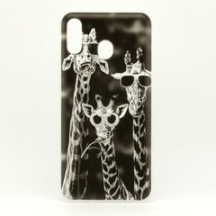 Чехол Print для Samsung Galaxy M20 силиконовый бампер Giraffes