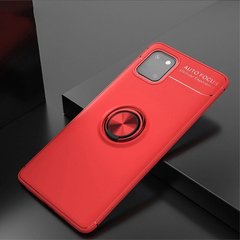 Чехол TPU Ring для Samsung Galaxy Note 10 Lite / N770 бампер противоударный с кольцом Red