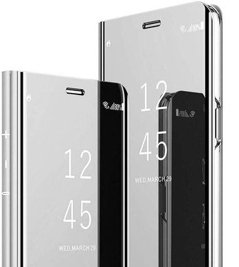 Чехол Mirror для Samsung Galaxy J7 Neo J701 книжка зеркальный Clear View Silver