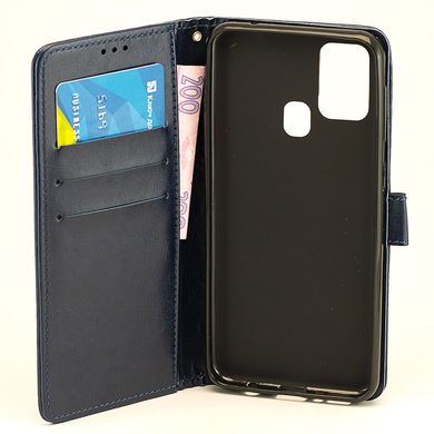 Чехол Idewei для Motorola Moto G60 книжка кожа PU с визитницей синий