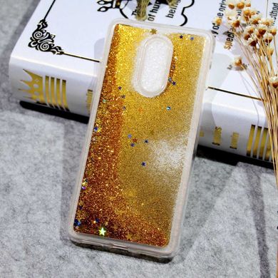 Чохол Glitter для Xiaomi Redmi 5 Plus (5.99 ") Бампер Рідкий блиск золота