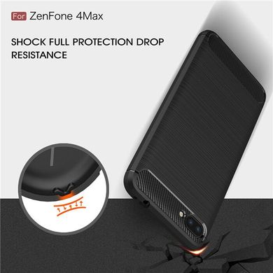 Чехол Carbon для Asus ZenFone 4 Max / ZC554KL / x00id бампер черный