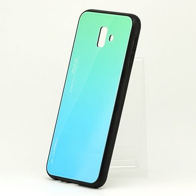 Чехол Gradient для Samsung J6 Plus 2018 / J610 бампер накладка Green-Blue