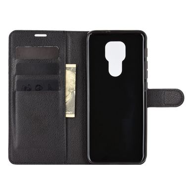 Чехол IETP для Motorola Moto G9 Play книжка кожа PU с визитницей черный