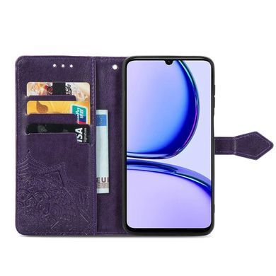 Чехол Vintage&nbsp;для Realme C51 книжка кожа PU с визитницей фиолетовый
