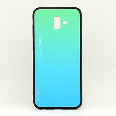 Чохол Gradient для Samsung J6 Plus 2018 / J610 бампер накладка Green-Blue