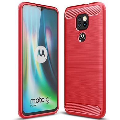 Чохол Carbon для Motorola Moto G9 Play бампер протиударний Red