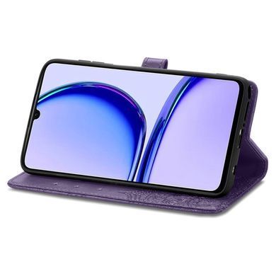Чехол Vintage&nbsp;для Realme C51 книжка кожа PU с визитницей фиолетовый