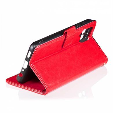 Чехол Idewei для Samsung Galaxy M32 / M325 книжка кожа PU с визитницей красный