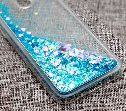 Чохол Glitter для Samsung Galaxy J5 2017 / J530 Бампер Рідкий блиск синій