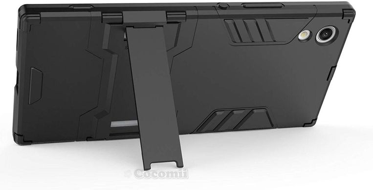 Чехол Iron для Sony Xperia XA1 Plus / G3412 / G3416 / G3421 / G3423 бронированный бампер Броня Black