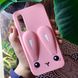 Чехол Funny-Bunny для Xiaomi Mi A3 бампер резиновый заяц Розовый