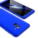 Чехол GKK 360 для Samsung A8 Plus / A730F бампер накладка Blue