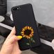 Чехол Style для Honor 7A / DUA-L22 (5.45") Бампер силиконовый с рисунком Черный One Sunflower