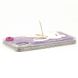 Чехол Glitter для Iphone X бампер жидкий блеск Заяц Фиолетовый