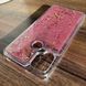 Чохол Glitter для Xiaomi Redmi 9C бампер силіконовий акваріум серце Рожевий