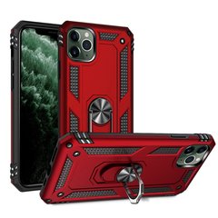 Чехол Shield для Iphone 11 Pro бампер противоударный с кольцом Red